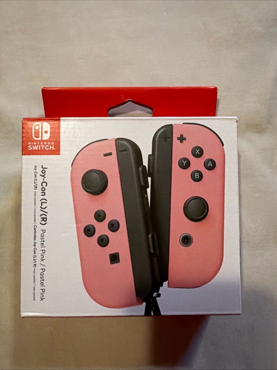 Nintendo Other - Nintendo Joy-Con Controllers - Pastel Pink & Black Accents